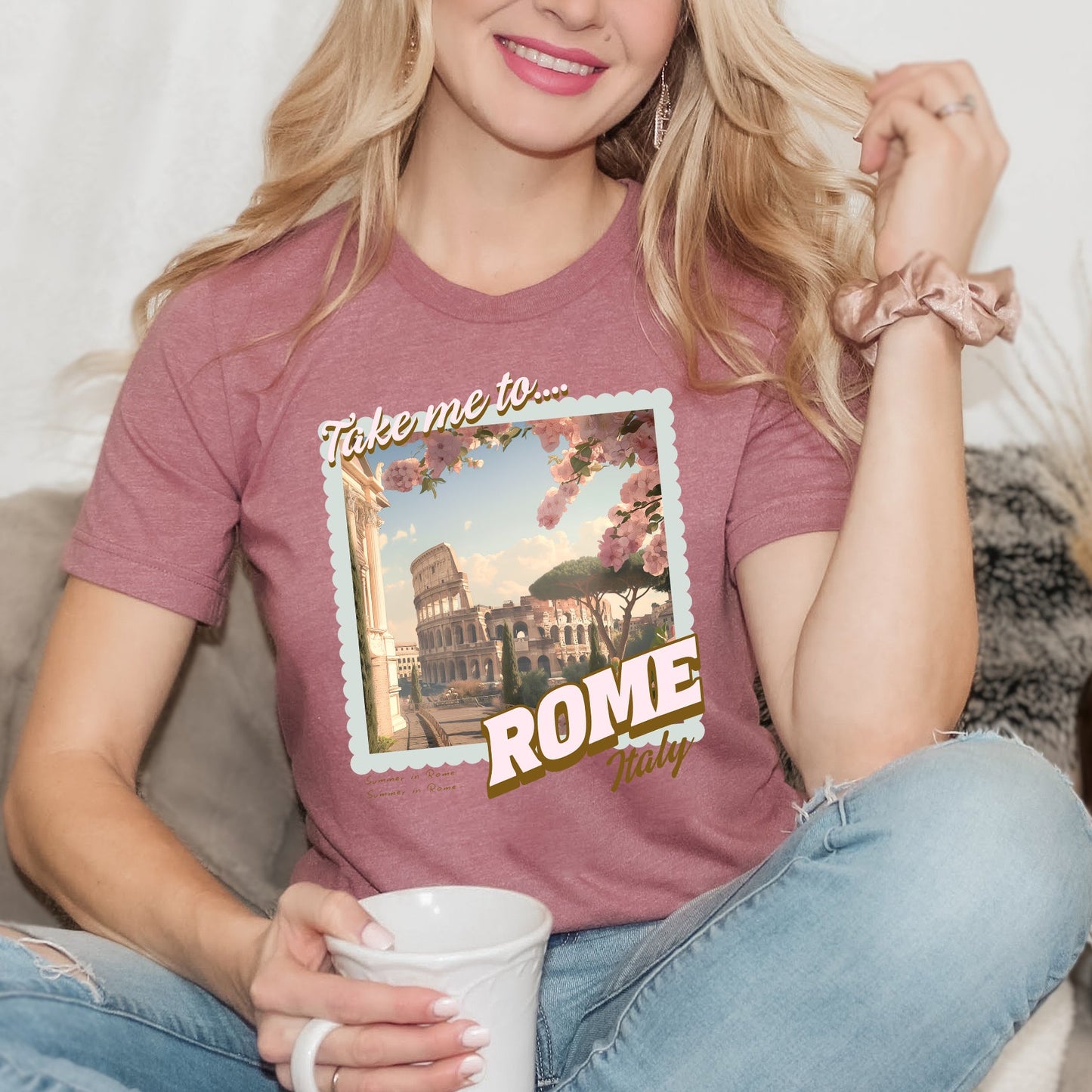 Take Me To Rome |Short Sleeve Crew Neck