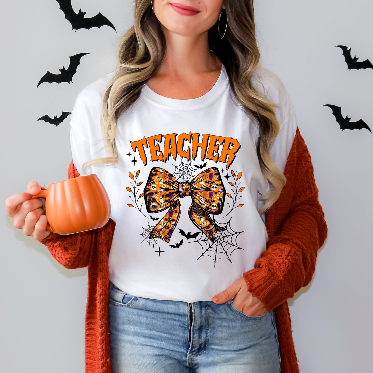 Coquette Halloween Teacher | Short Sleeve Crew Neck