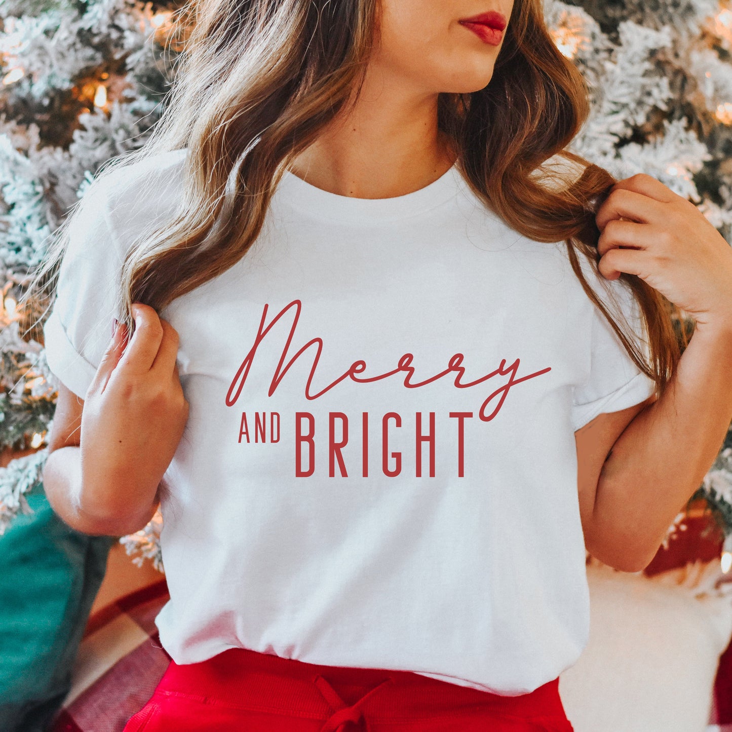 Merry And Bright | Short Sleeve Crew Neck