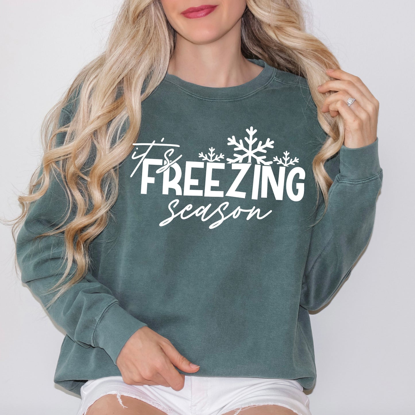 It's Freezing Season | Garment Dyed Sweatshirt