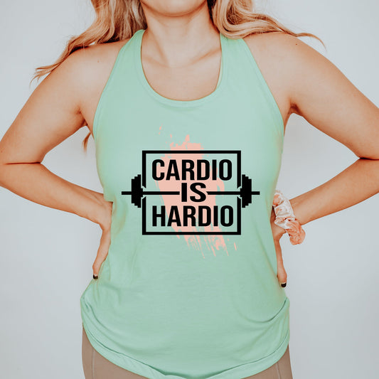 Cardio Is Hardio Weight | Racerback Tank