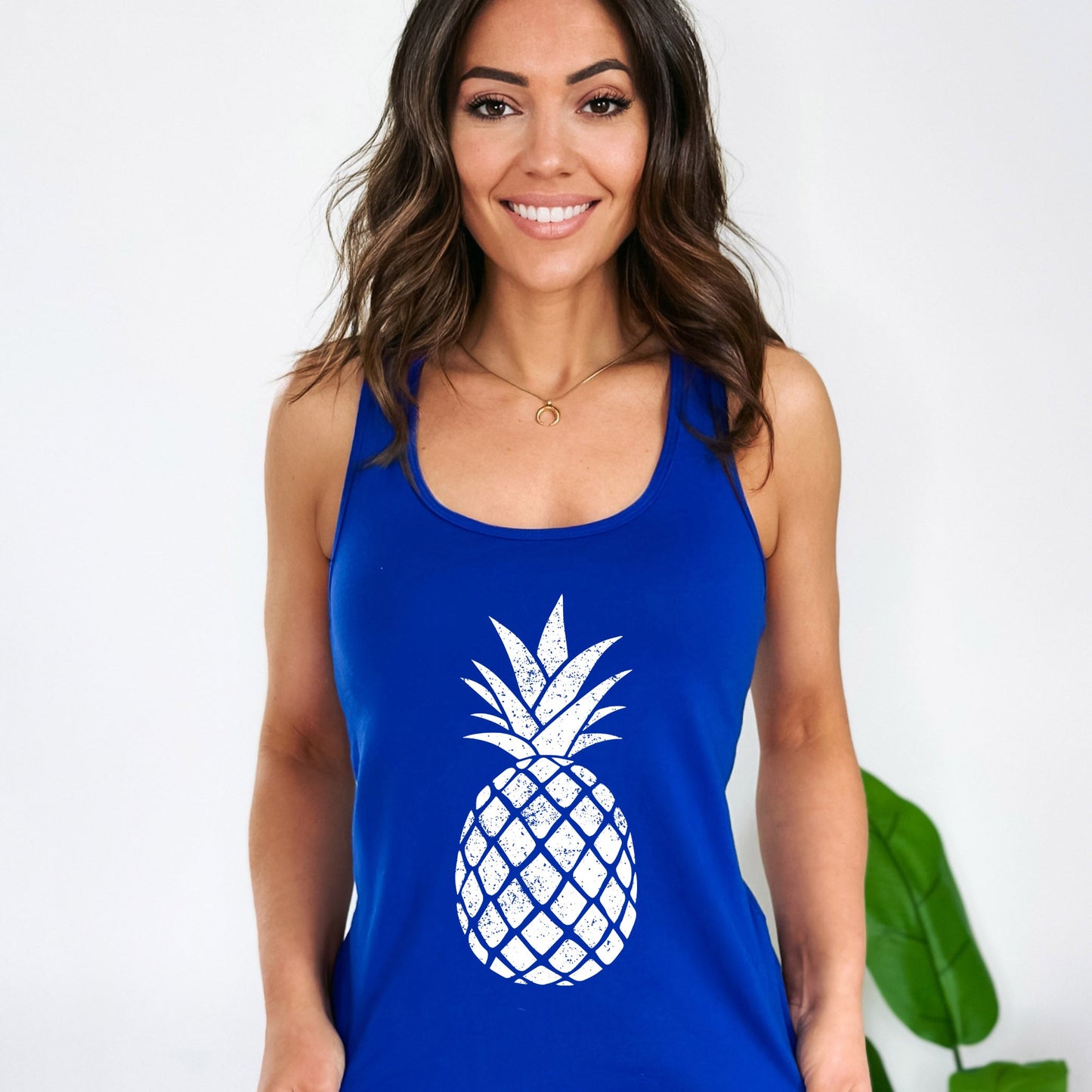 Pineapple Distressed | Racerback Tank