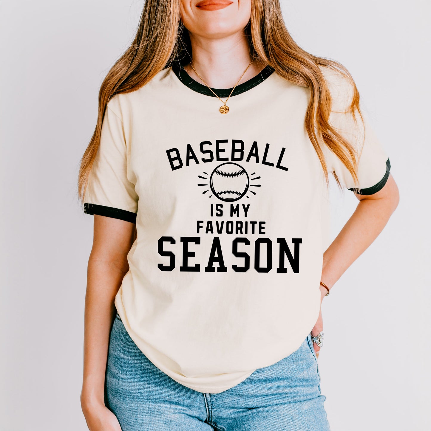 Baseball Is My Favorite With Ball | Ringer Tee