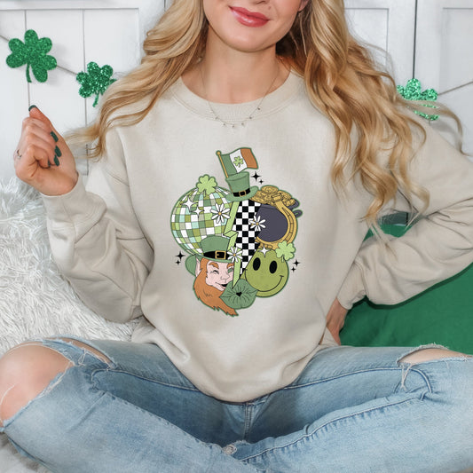 St. Patrick's Retro Collage | Sweatshirt
