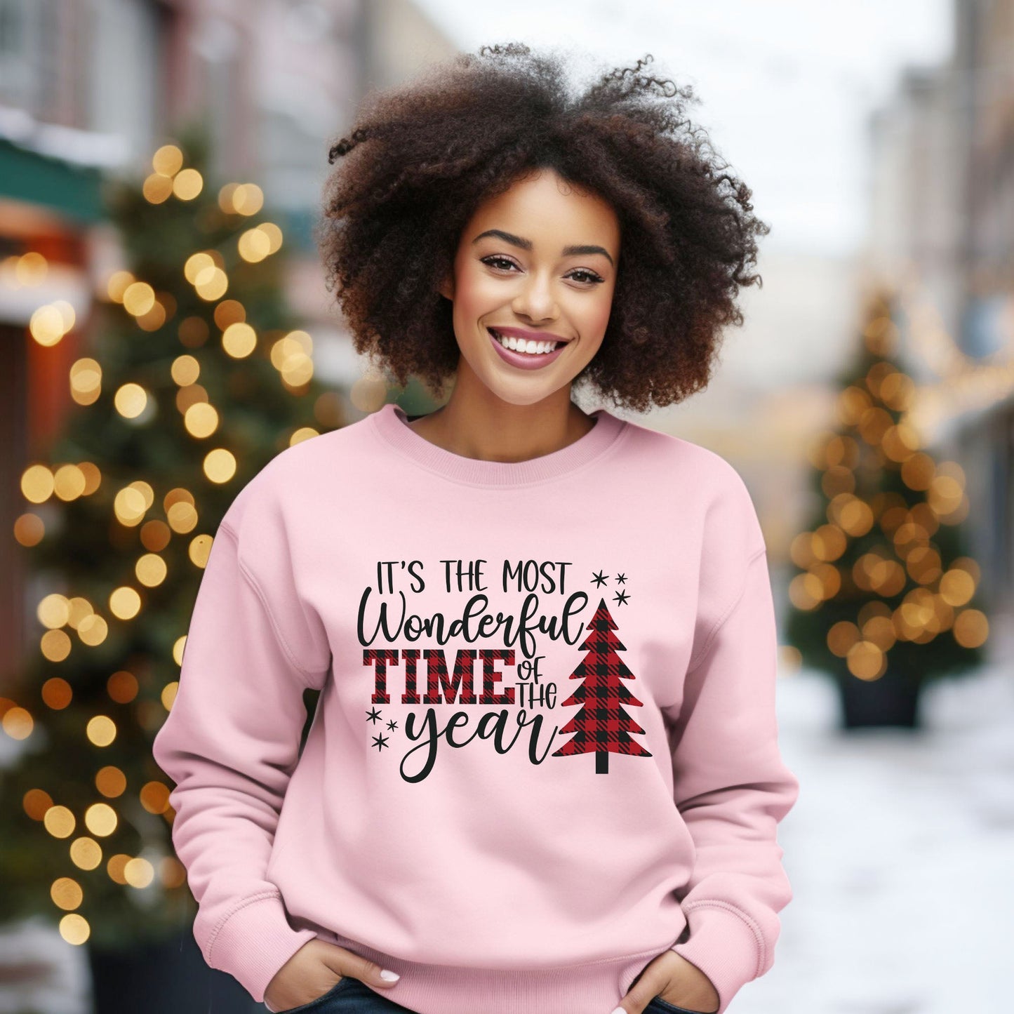 It's The Most Wonderful Time Of The Year Plaid | Sweatshirt