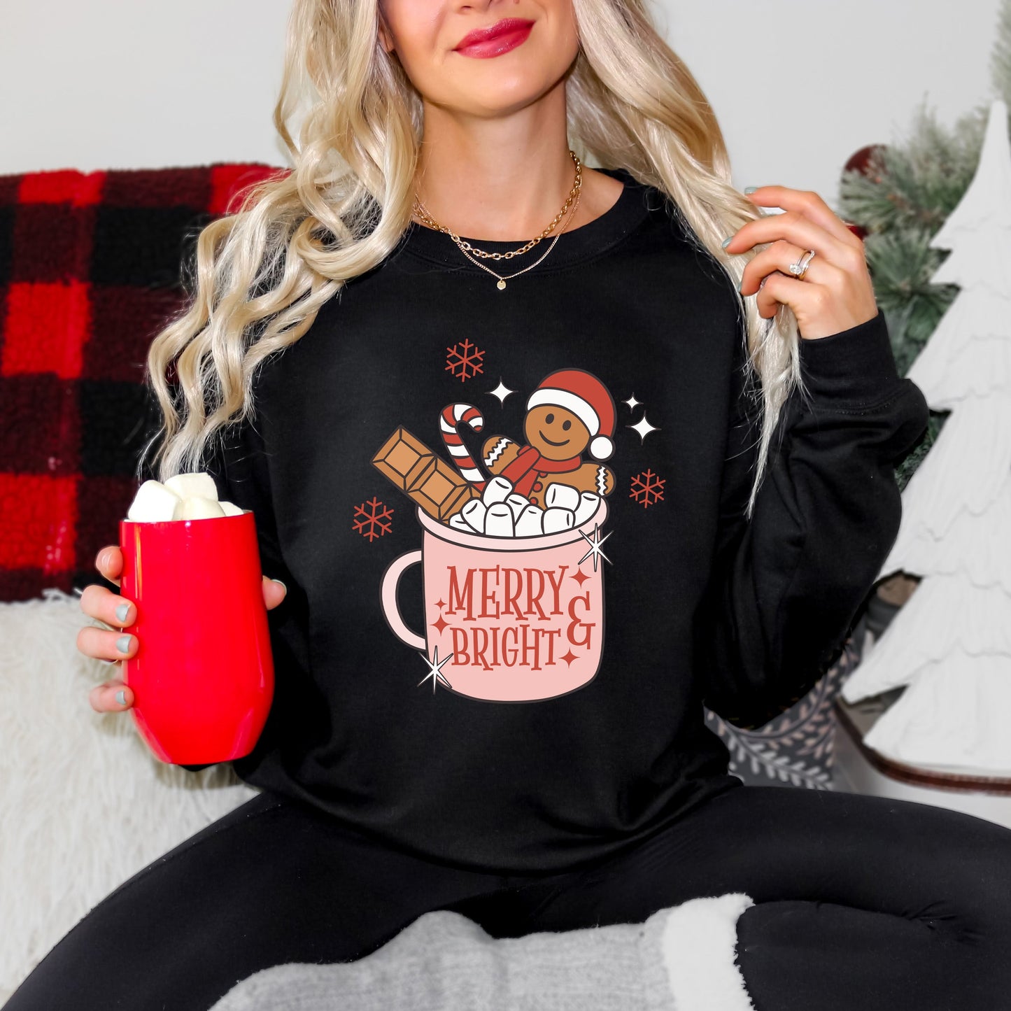 Merry And Bright Mug | Sweatshirt