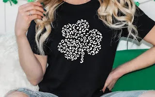 Leopard Shamrock | Short Sleeve Graphic Tee