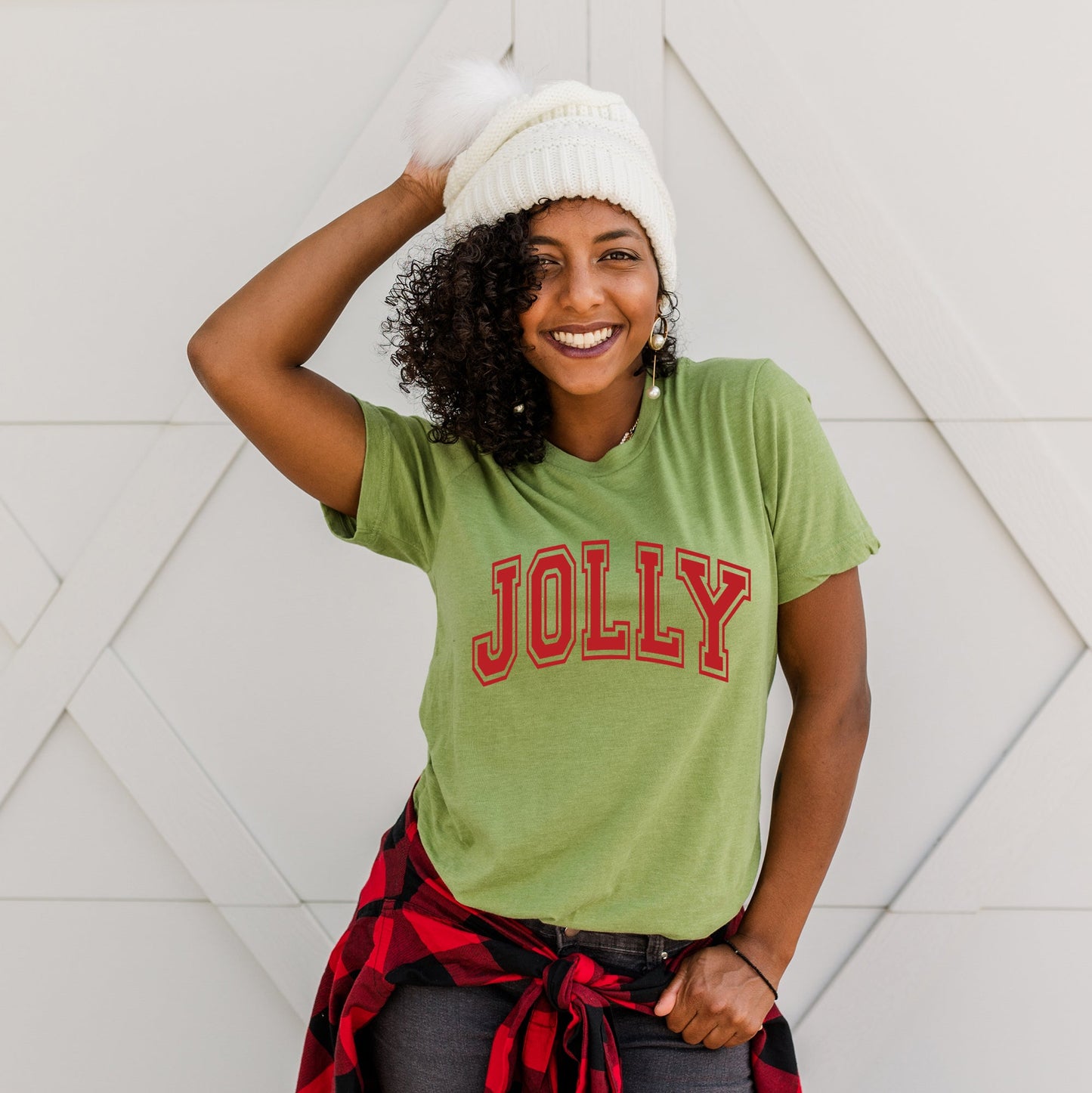 Jolly Varsity Thick Outline | Short Sleeve Crew Neck
