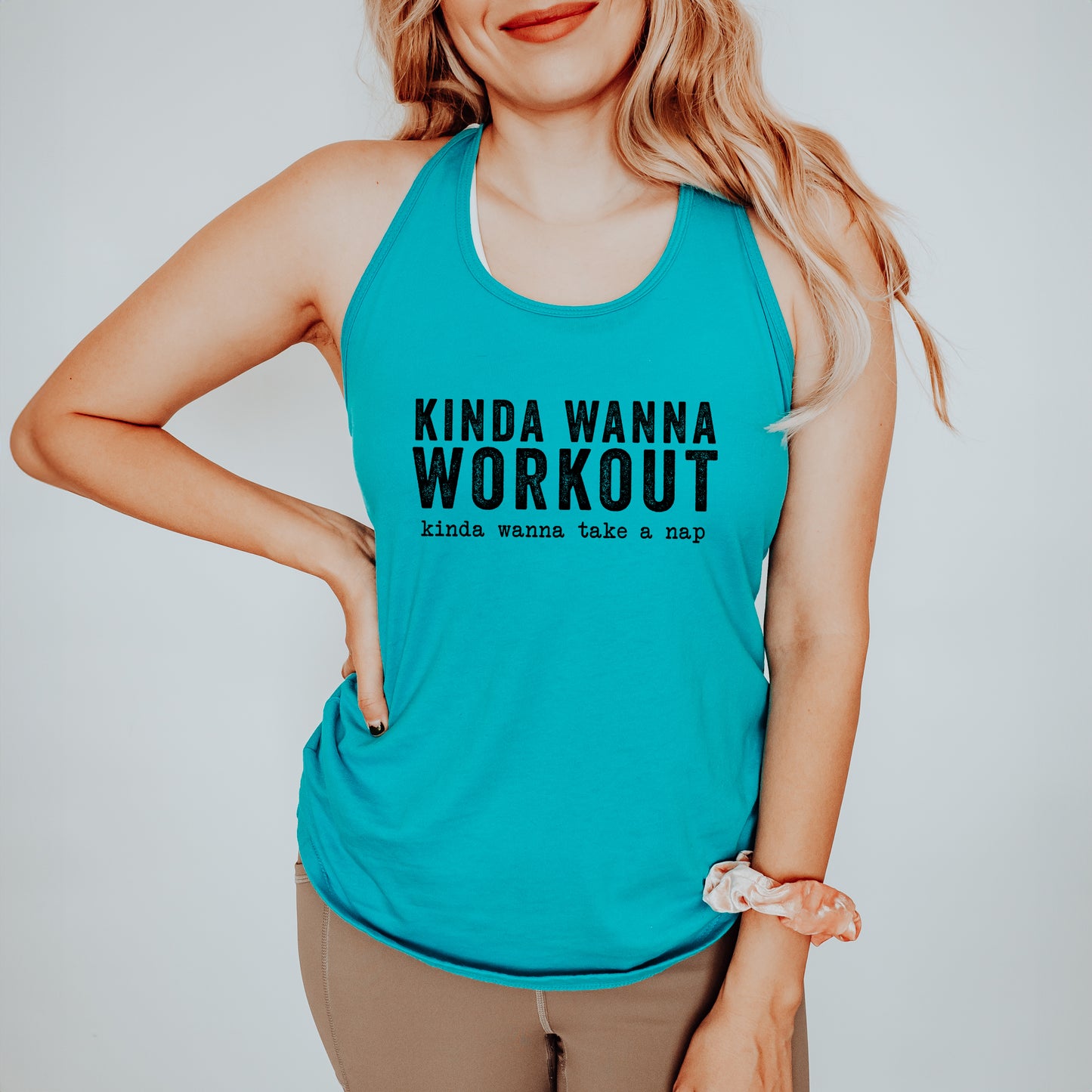 Kinda Wanna Workout Kinda Wanna Take A Nap | Racerback Tank