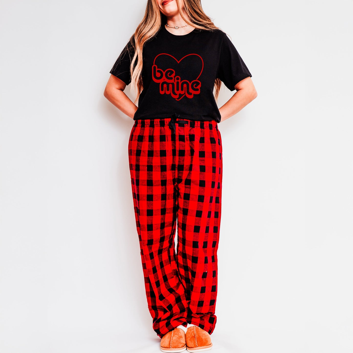 Retro Be Mine | Plaid Pajama Set