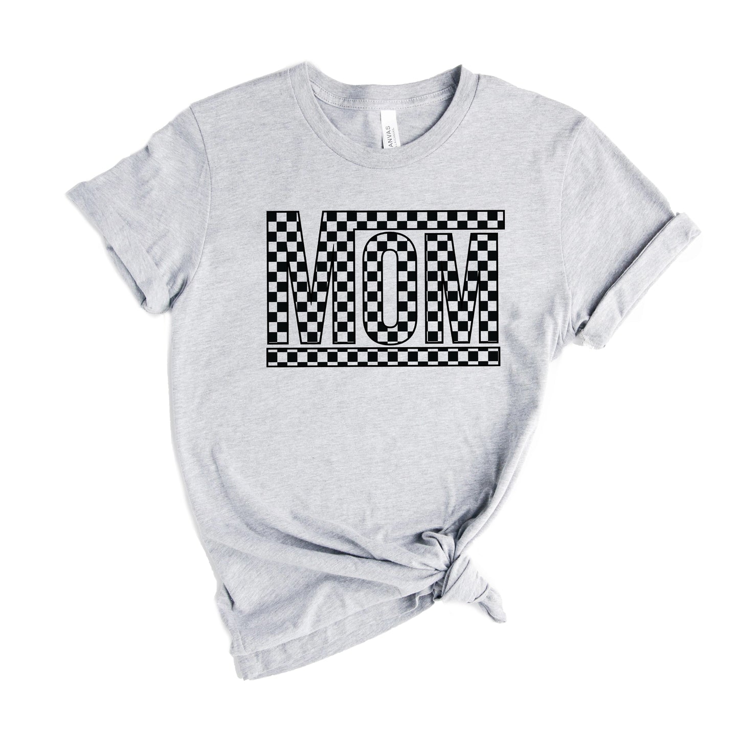 Mom Checkered Box | Short Sleeve Graphic Tee