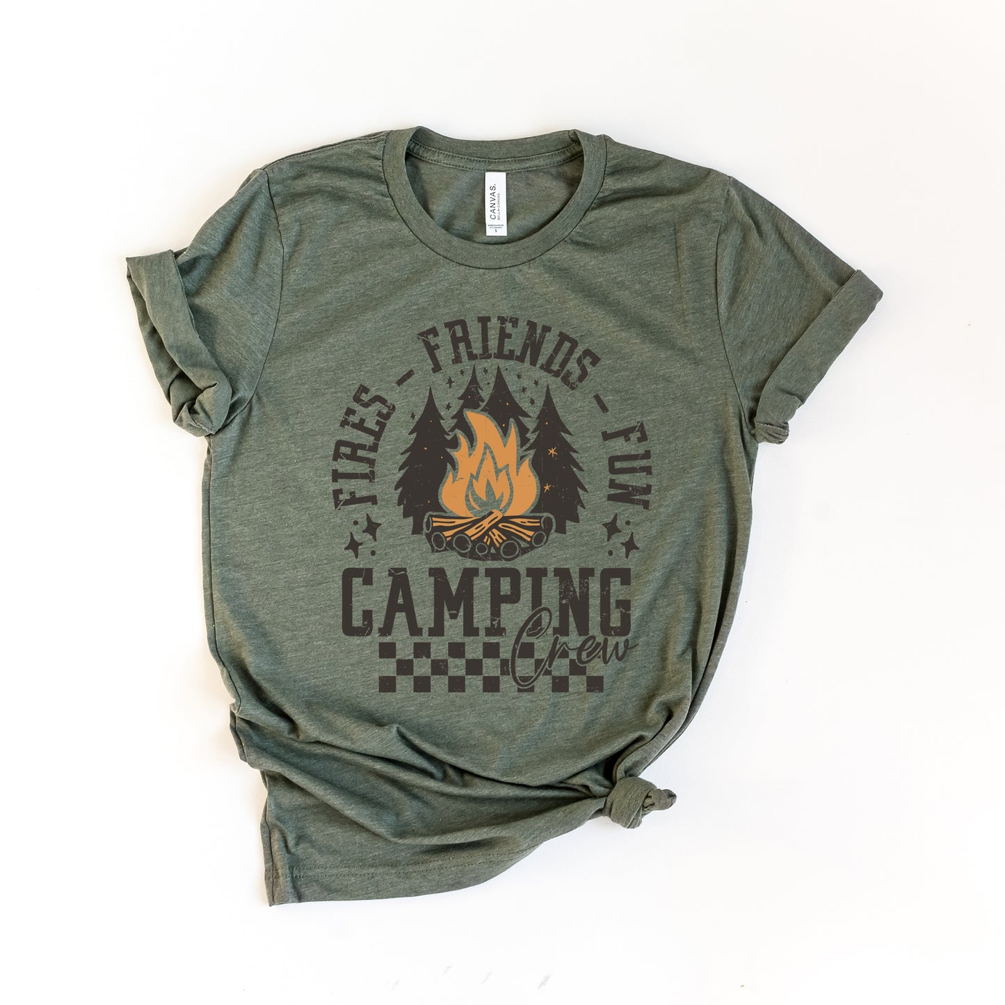 Fires Friends Fun | Short Sleeve Crew Neck