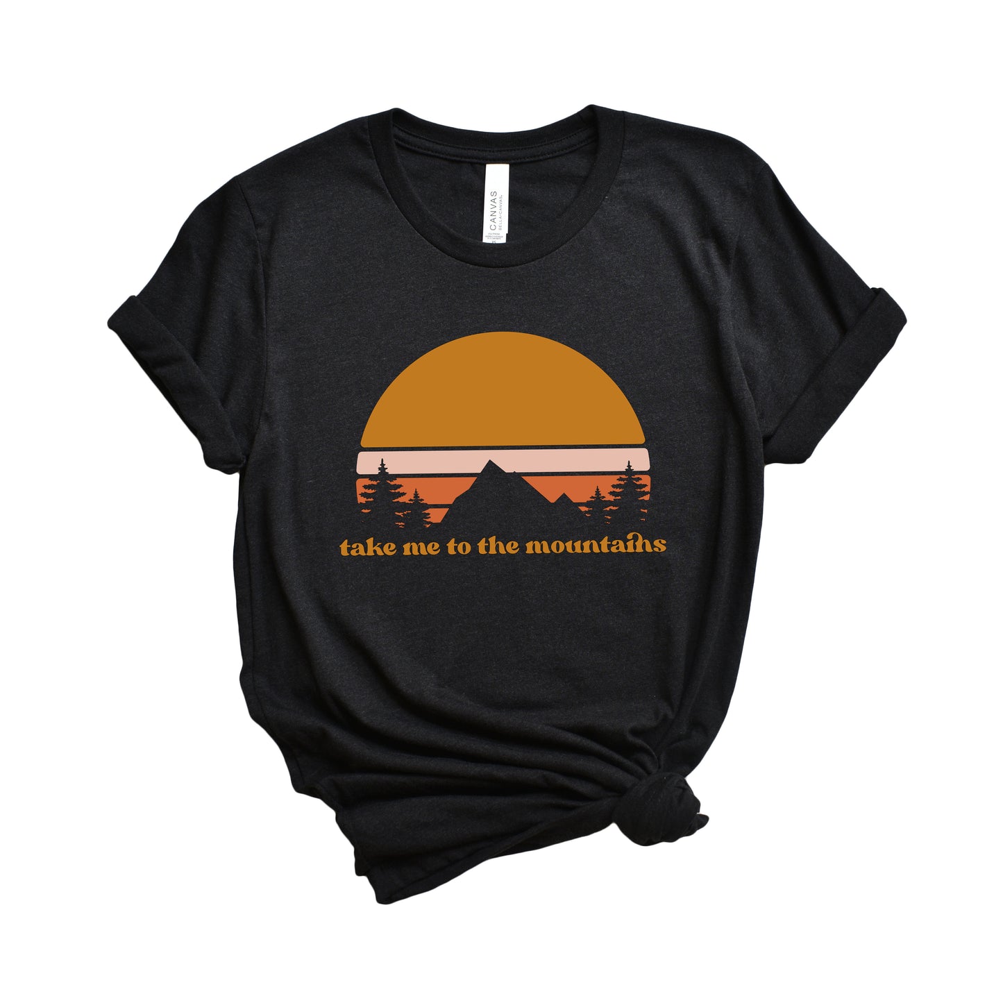 Take Me To The Mountains Sunset | Short Sleeve Graphic Tee