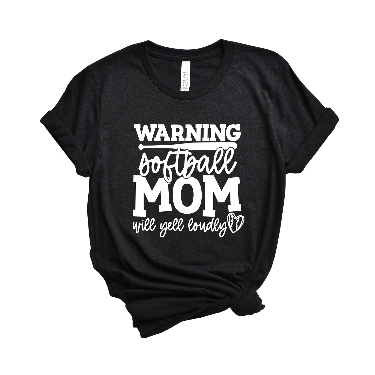 Warning Softball Mom | Short Sleeve Graphic Tee
