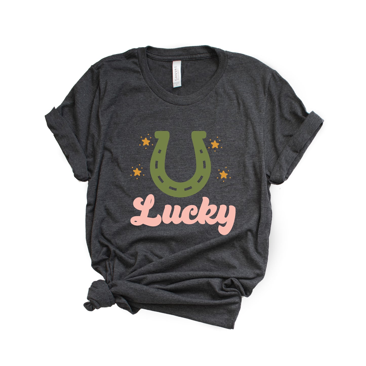 Lucky Horse Shoe | Short Sleeve Graphic Tee