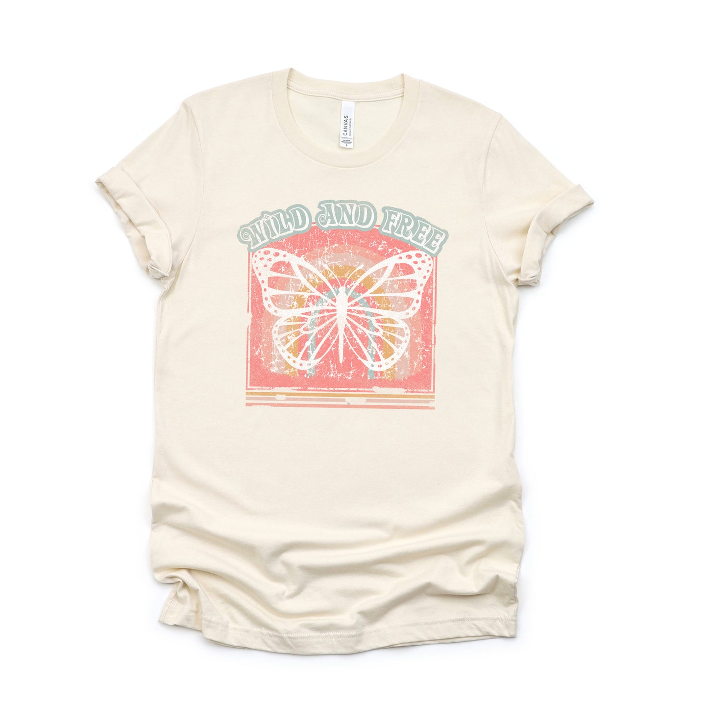 Wild And Free Butterfly | Short Sleeve Graphic Tee