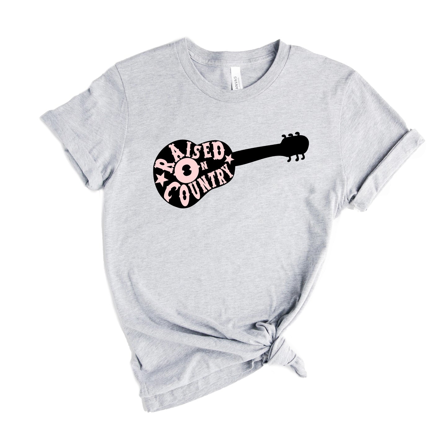 Raised On Country Guitar | Short Sleeve Graphic Tee
