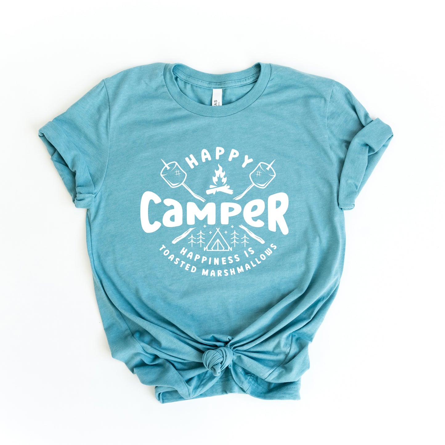 Happy Camper Toasted Marshmallows | Short Sleeve Graphic Tee