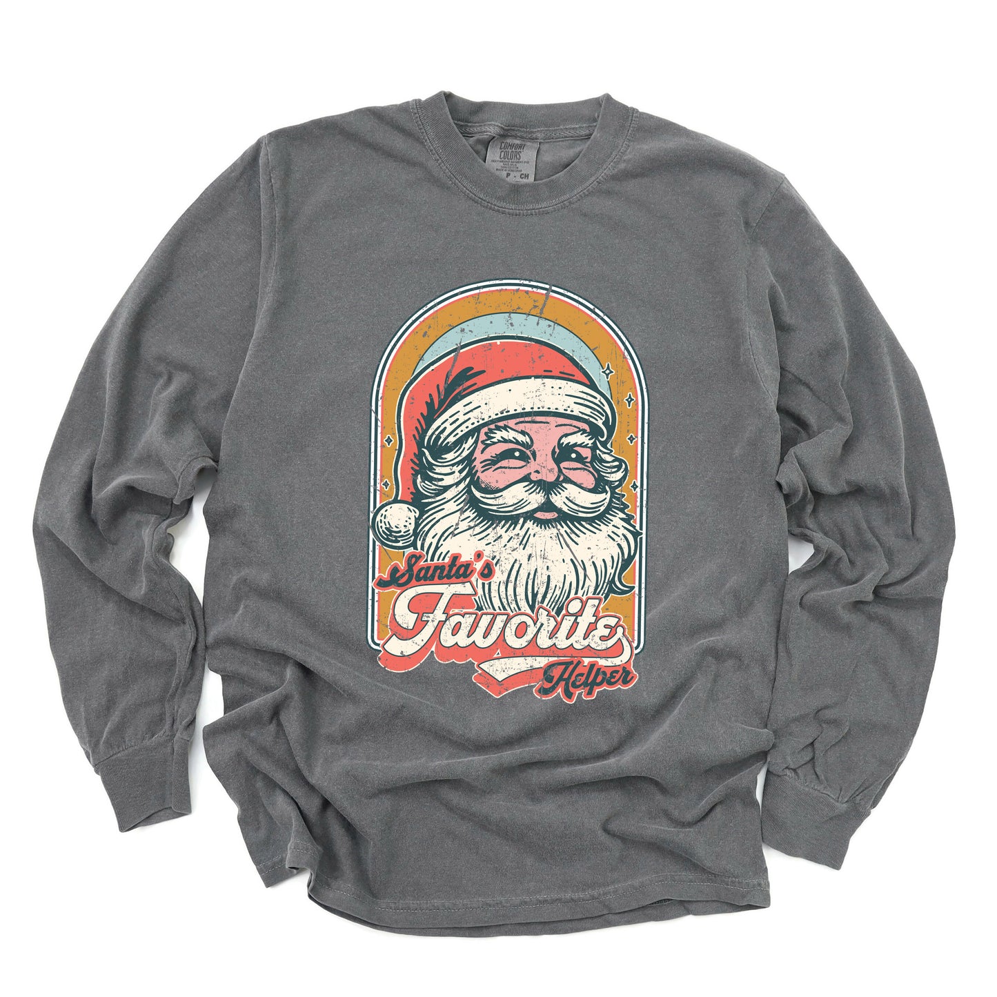 Santa's Favorite Helper | Garment Dyed Long Sleeve