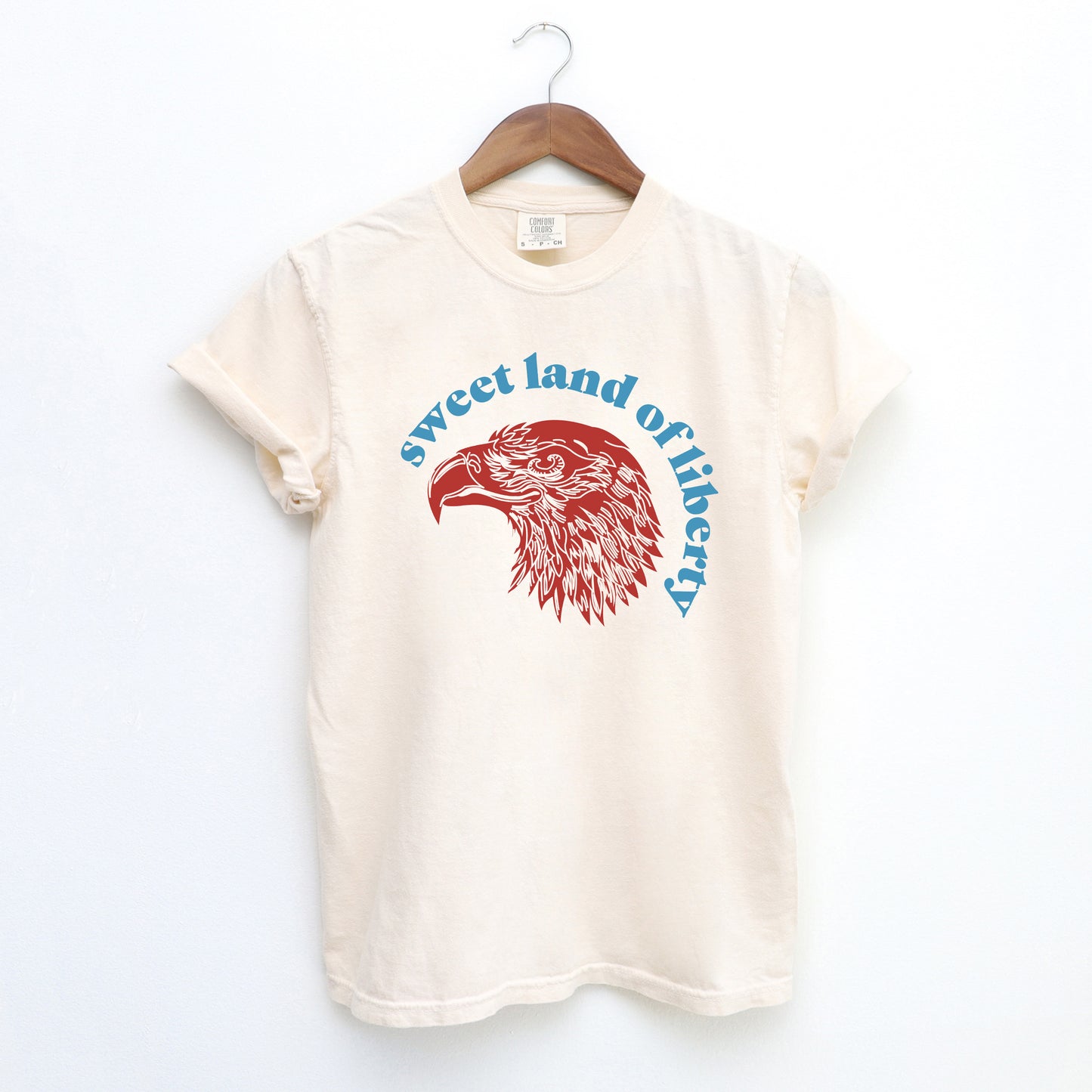 Sweet Land Of Liberty Eagle | Garment Dyed Short Sleeve Tee