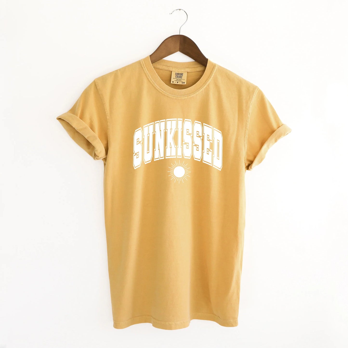 Sunkissed Varsity Sun | Garment Dyed Short Sleeve Tee