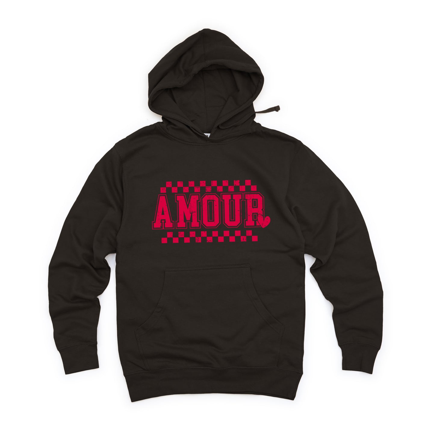 Amour Distressed Checkered | Hoodie