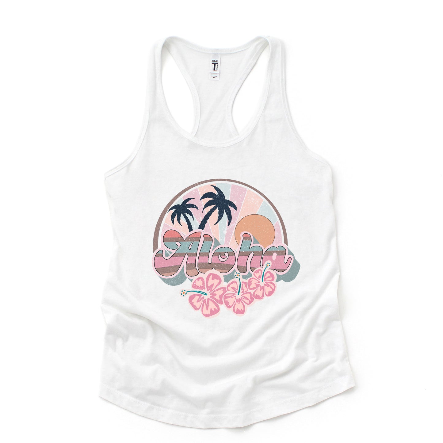 Retro Aloha | Racerback Tank