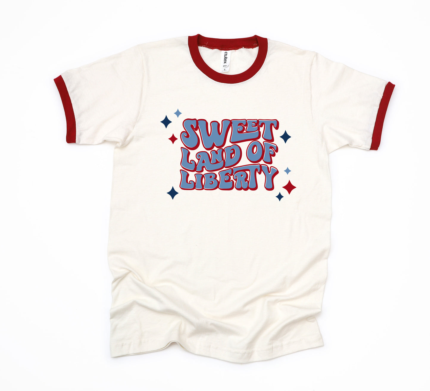 Sweet Land Of Liberty Retro | Ringer Tee