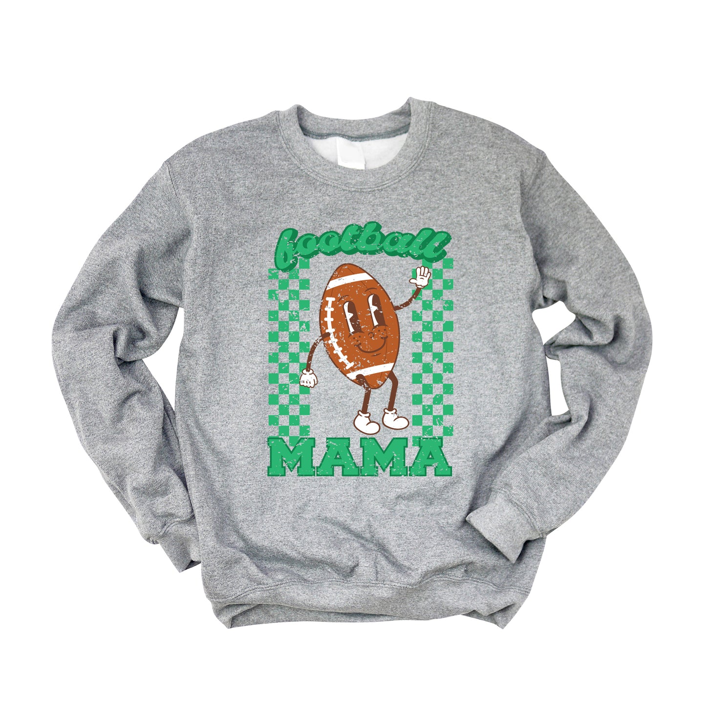 Checkered Football Mama | Sweatshirt