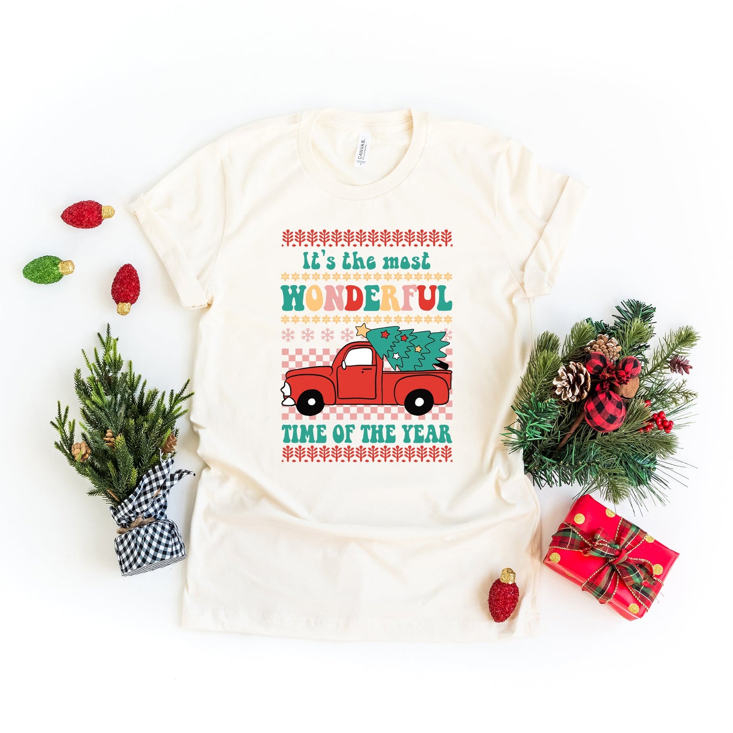 Most Wonderful Time Truck | Short Sleeve Graphic Tee