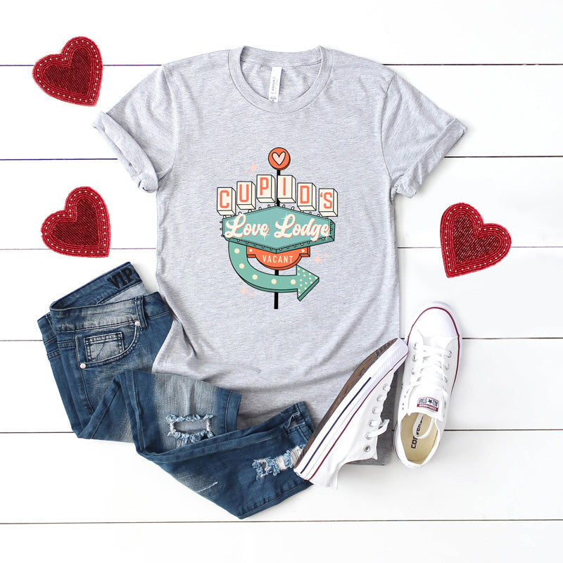 Cupid's Love Lodge | Short Sleeve Crew Neck