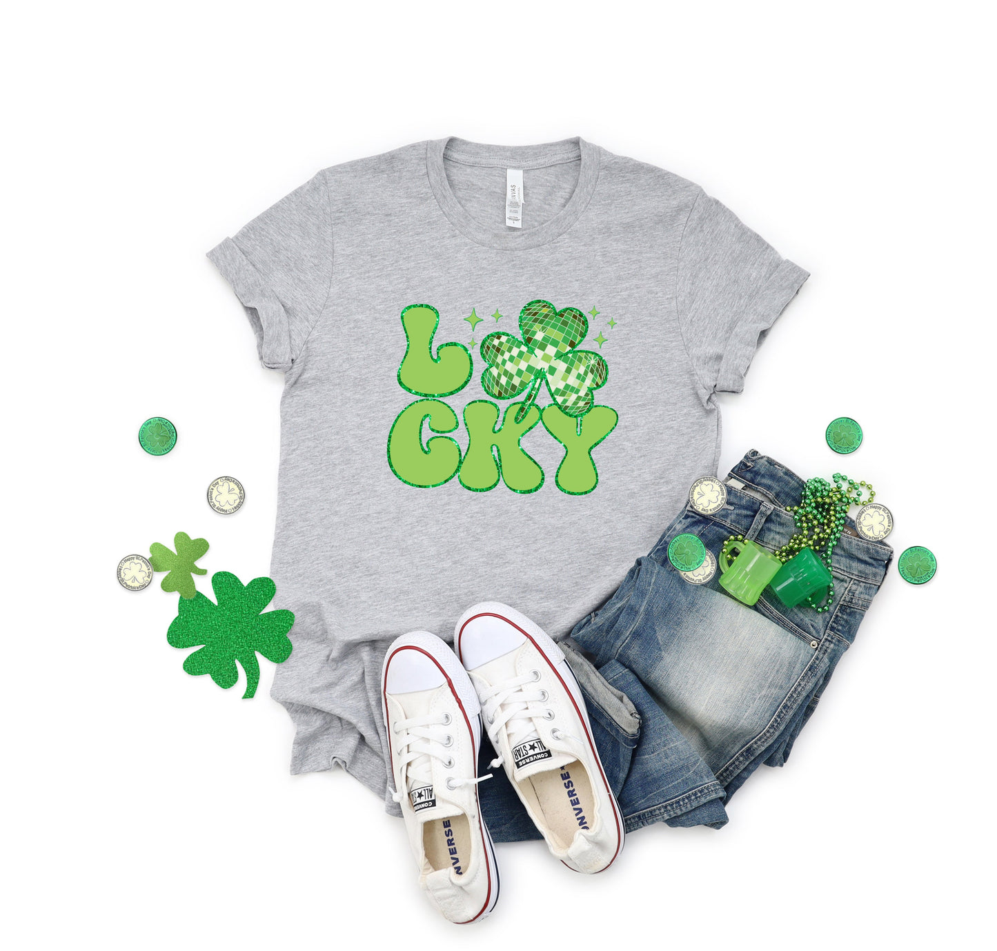 Lucky Shamrock Disco | Short Sleeve Graphic Tee