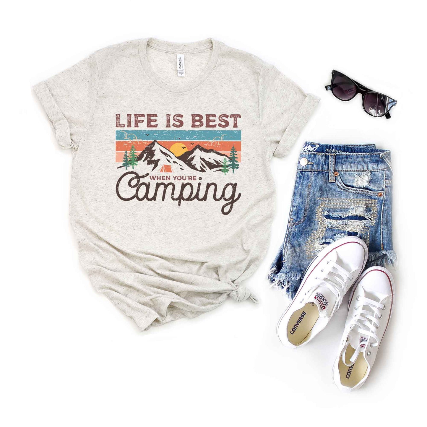 Life Is Best When You're Camping | Short Sleeve Graphic Tee