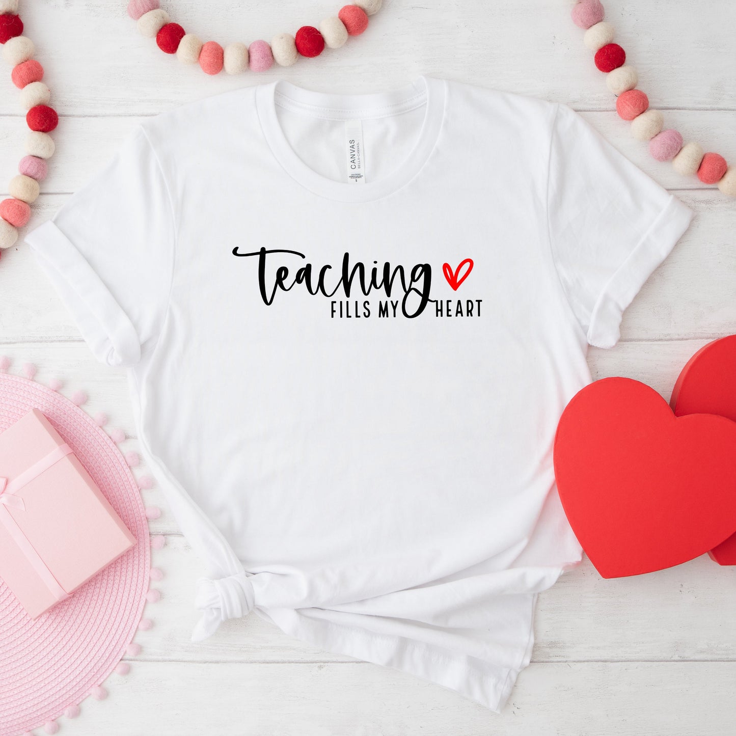 Teaching Fills My Heart | Short Sleeve Crew Neck