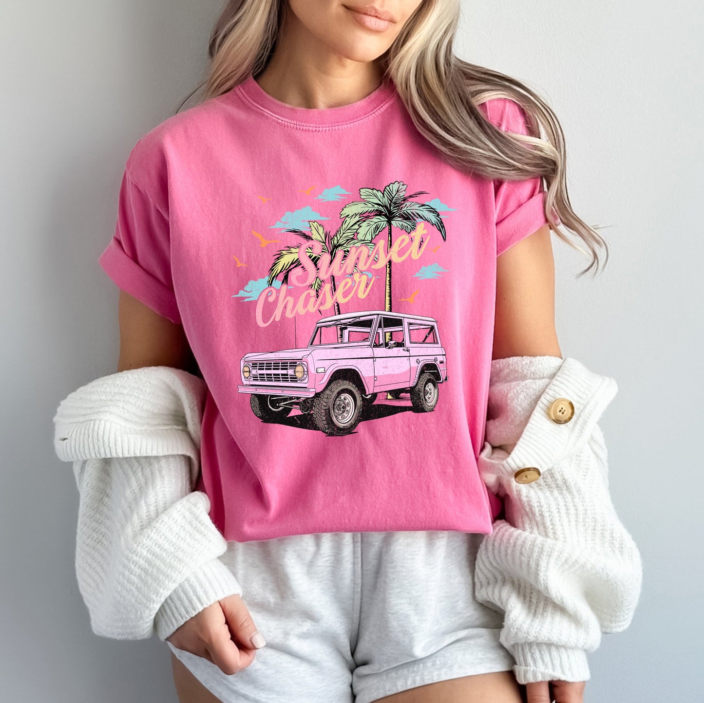 Sunset Chaser J | Garment Dyed Short Sleeve Tee