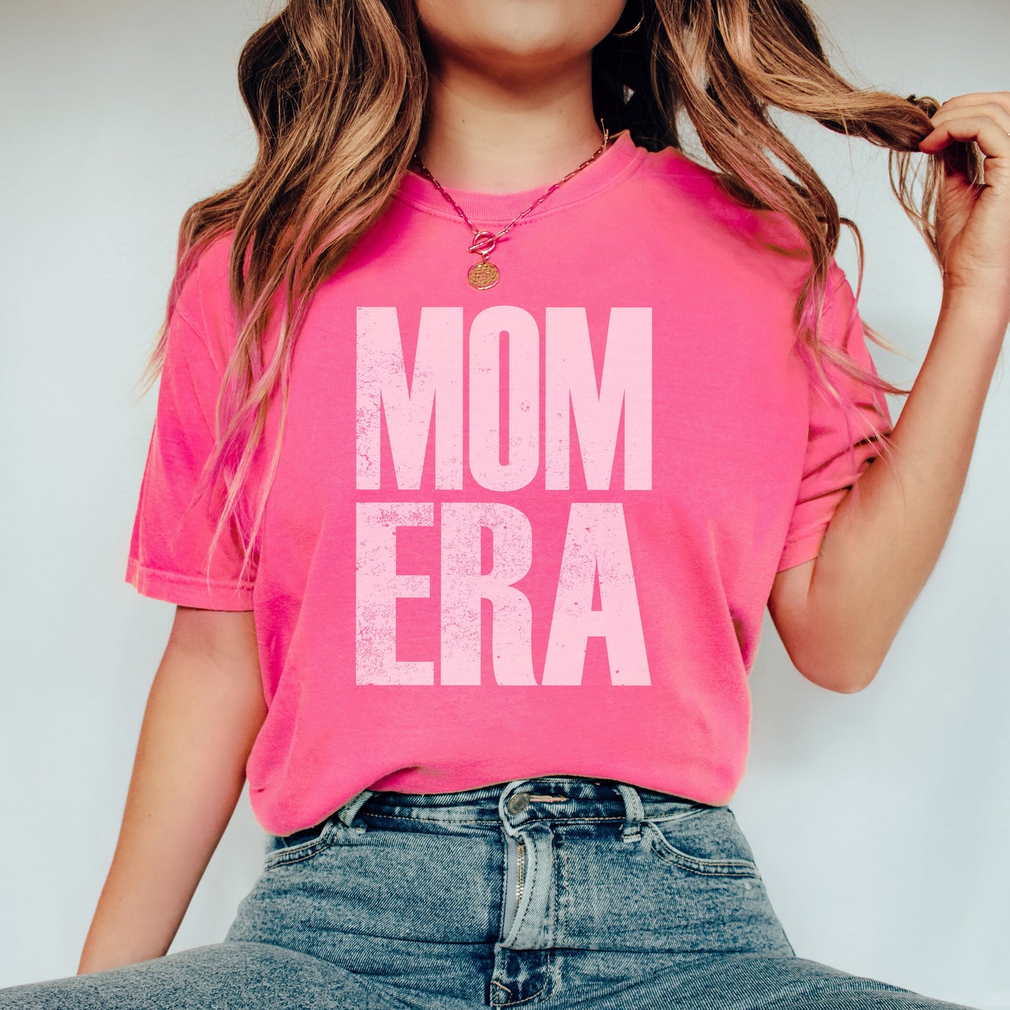 Mom Era Distressed | Garment Dyed Tee