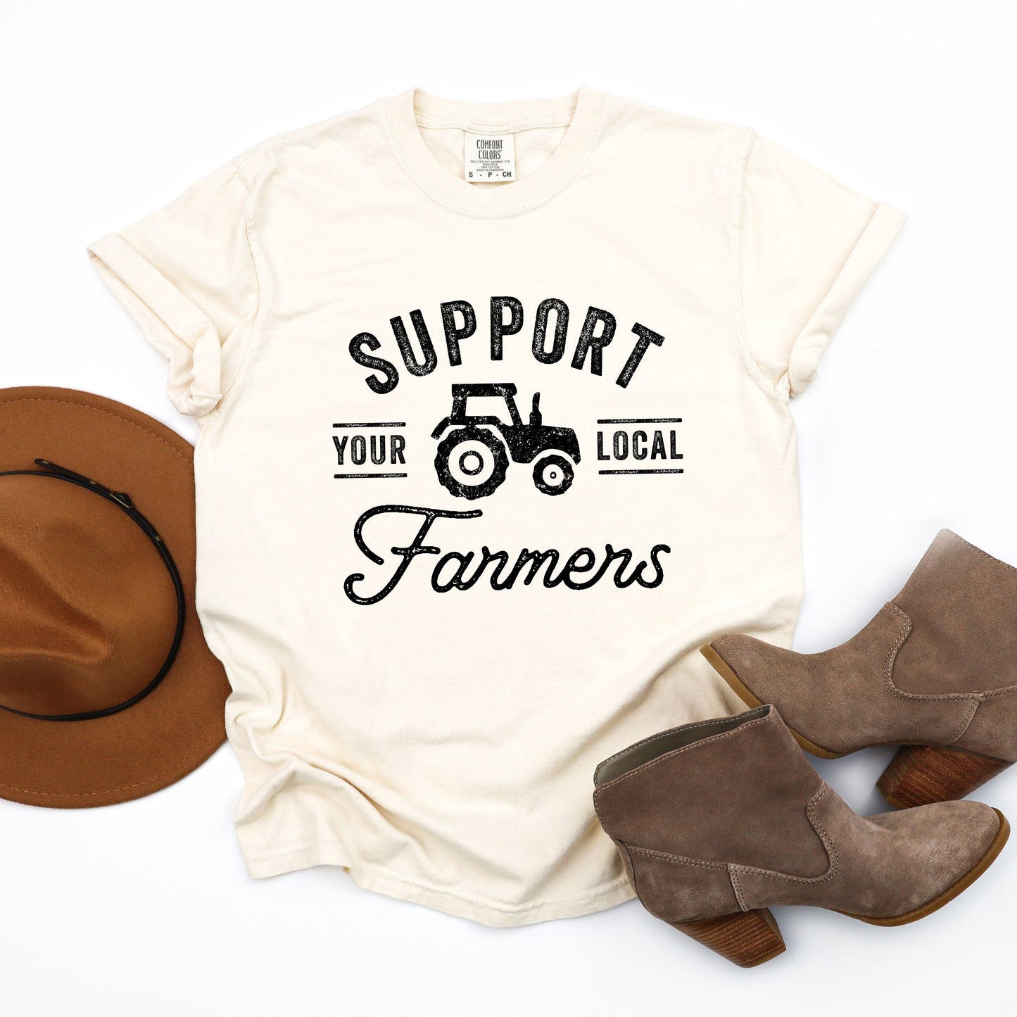 Support Your Local Farmers  | Garment Dyed Tee
