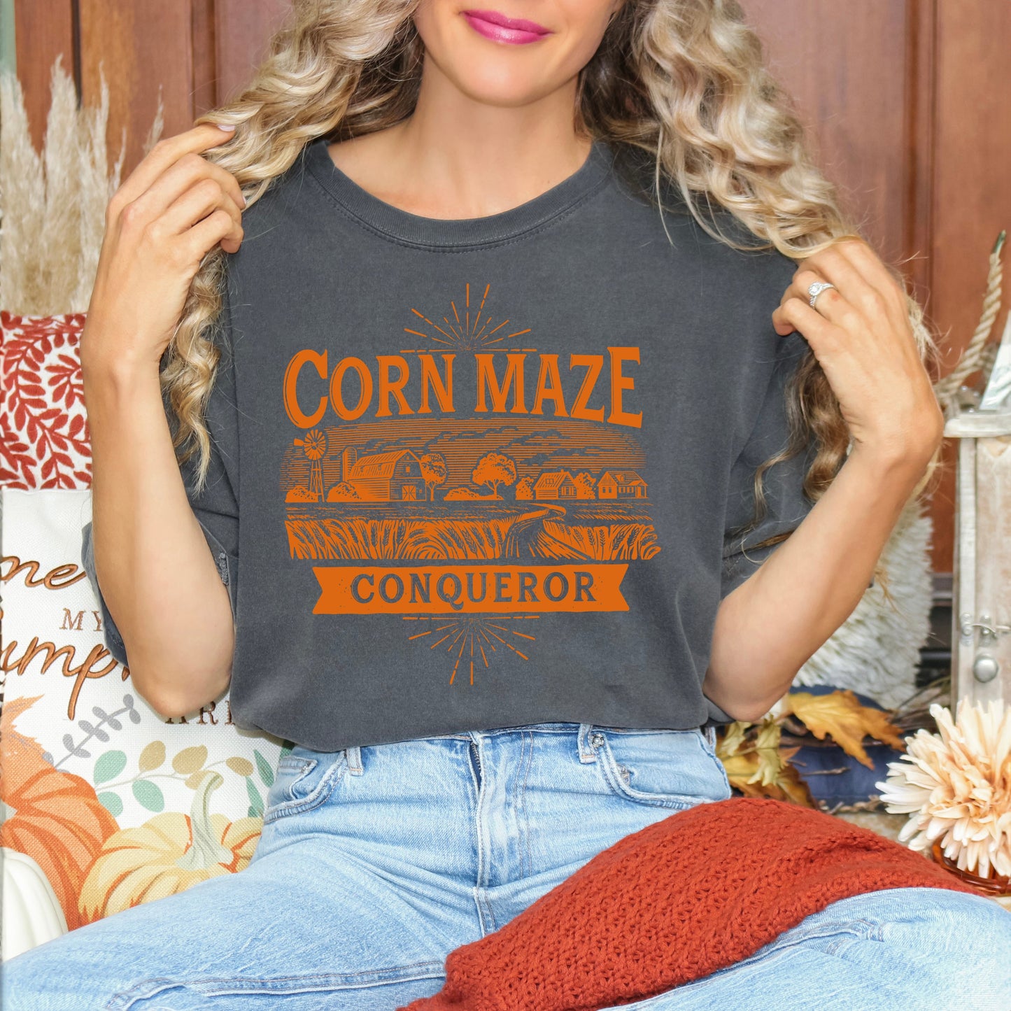 Corn Maze Conqueror | Garment Dyed Tee