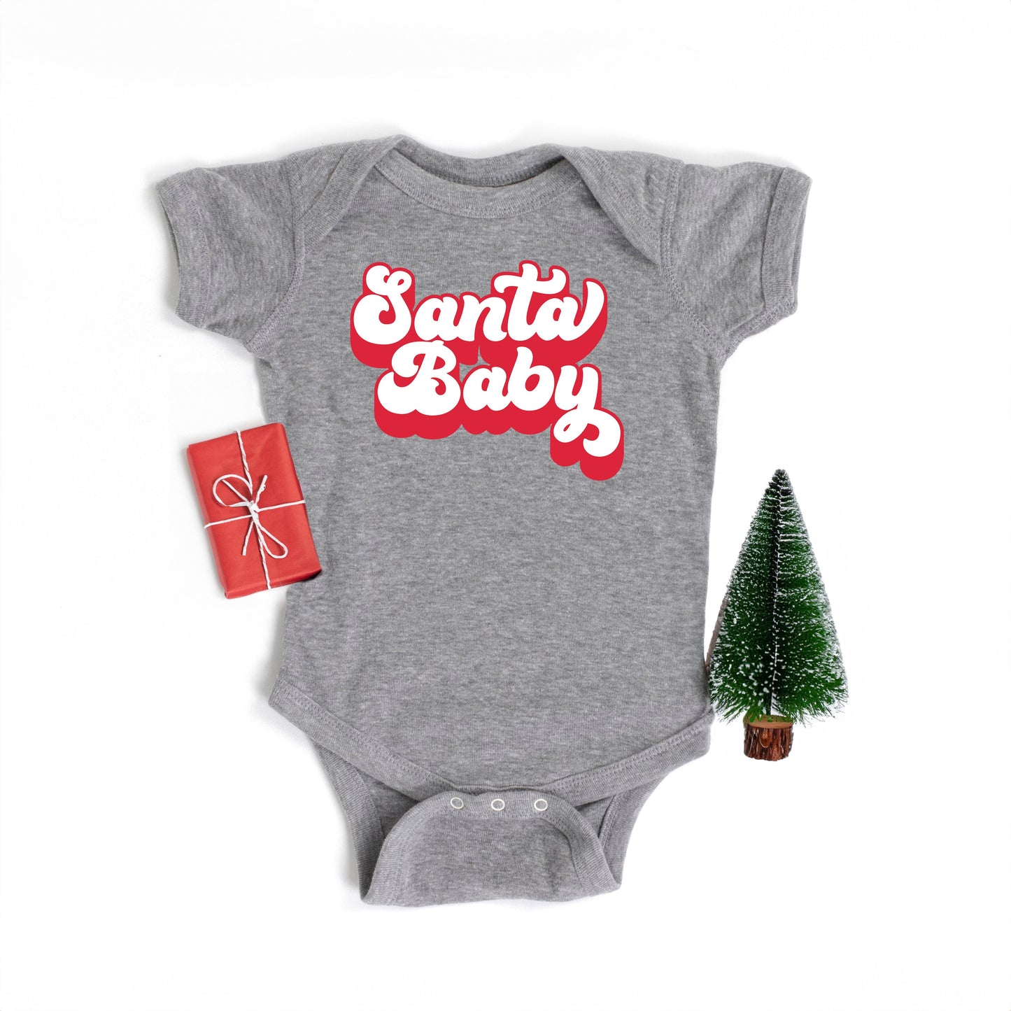 Santa Baby | Baby Graphic Short Sleeve Bodysuit