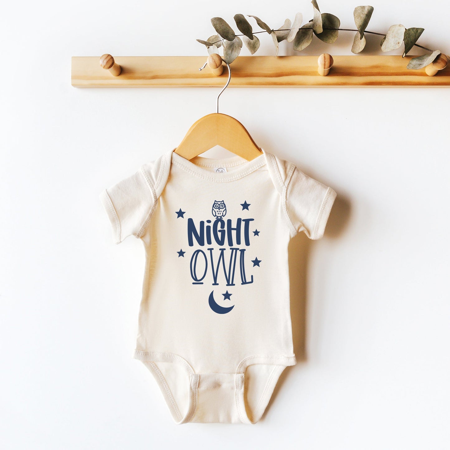 Night Owl | Baby Graphic Short Sleeve Bodysuit