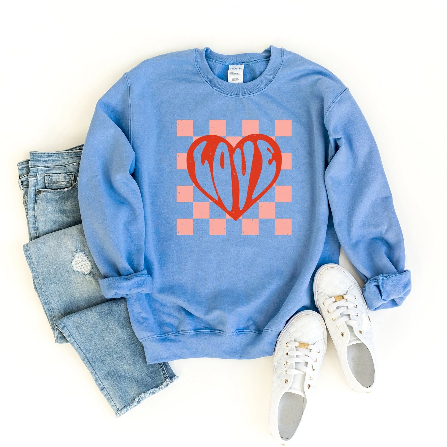 Love Checker Board | Sweatshirt