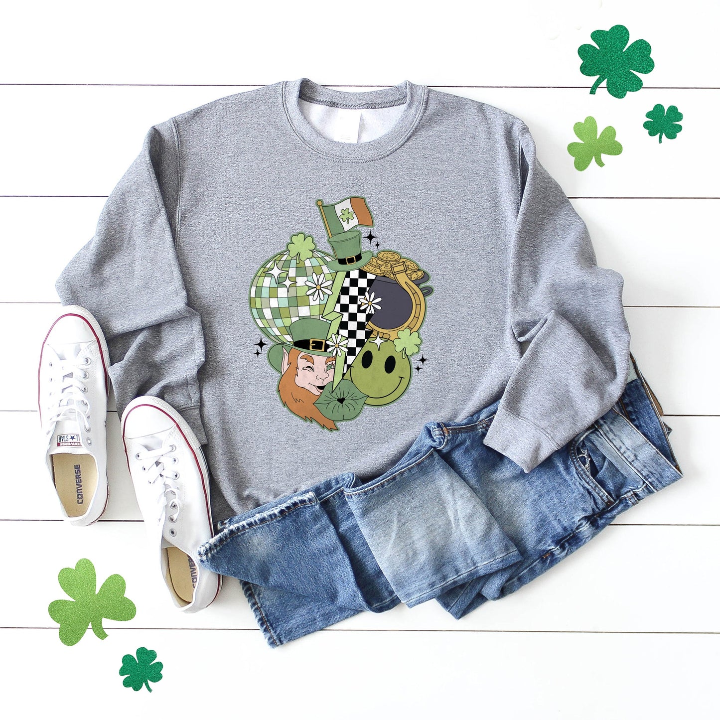 St. Patrick's Retro Collage | Sweatshirt
