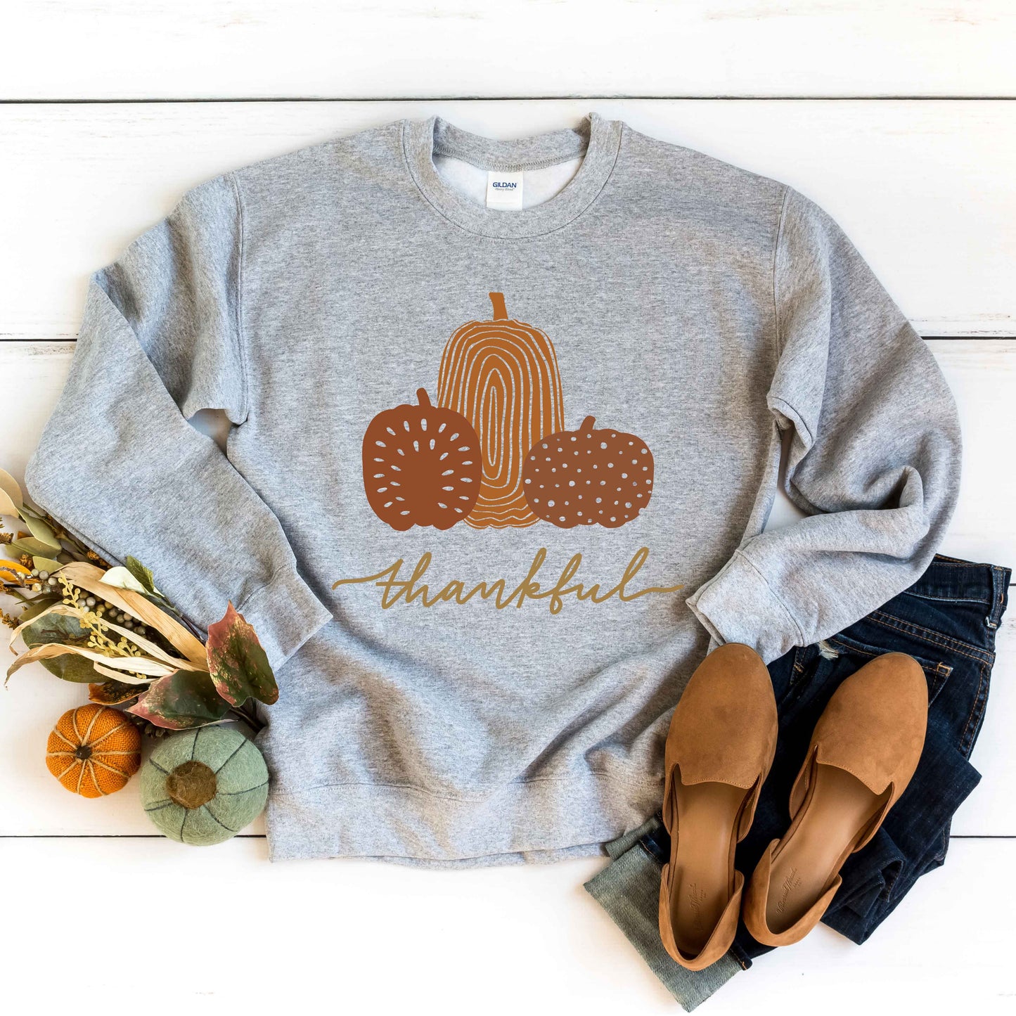 Boho Thankful Pumpkins | Sweatshirt