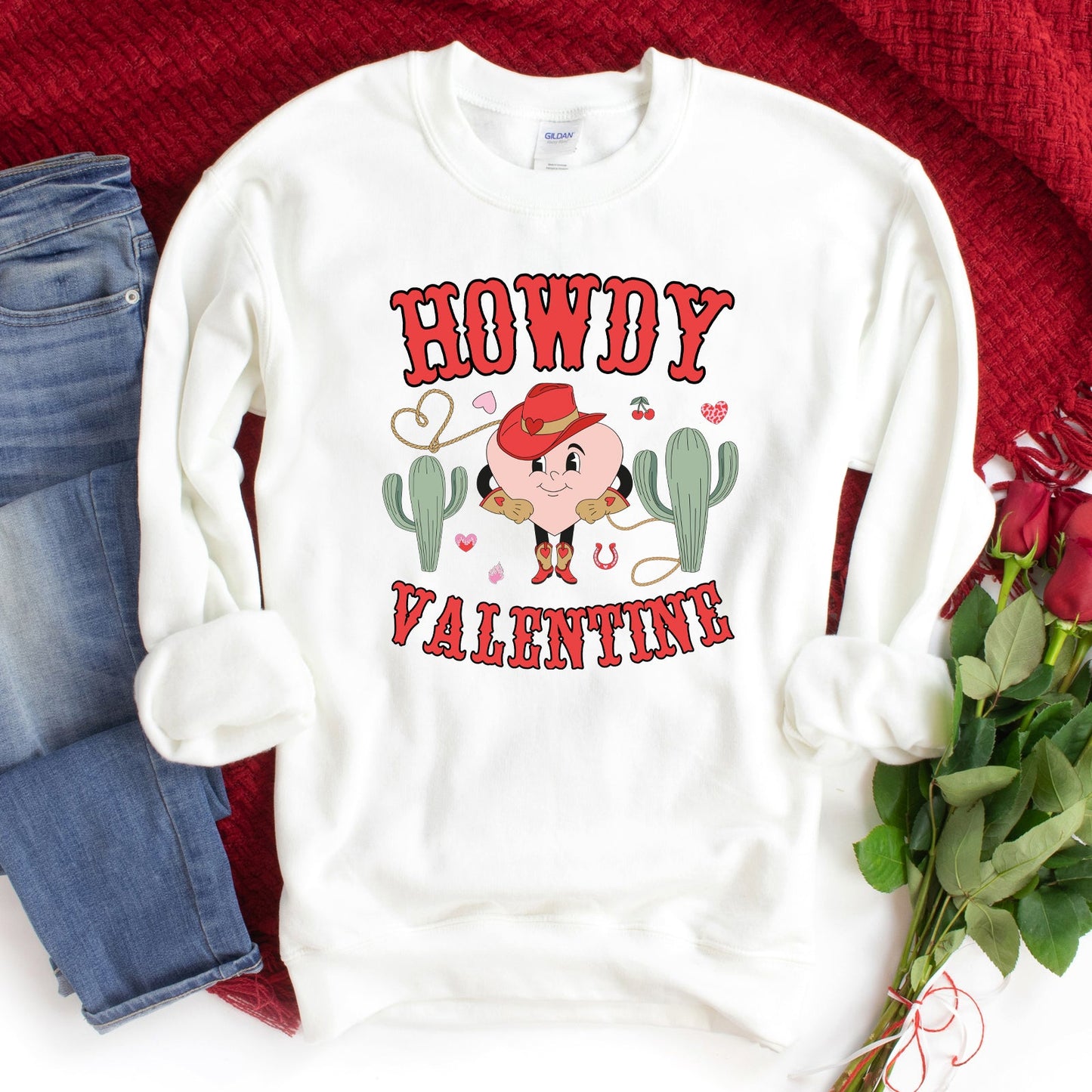 Howdy Valentine Heart | Sweatshirt