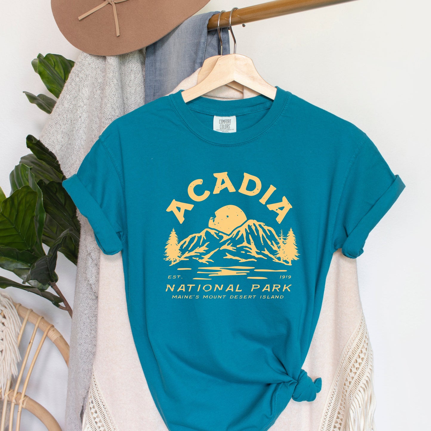 Vintage Acadia National Park | Garment Dyed Short Sleeve Tee