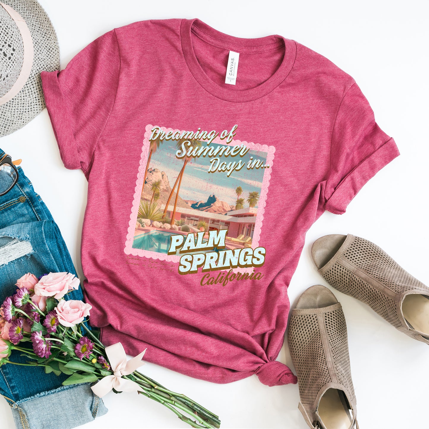 Dreaming Of Palm Springs |Short Sleeve Crew Neck
