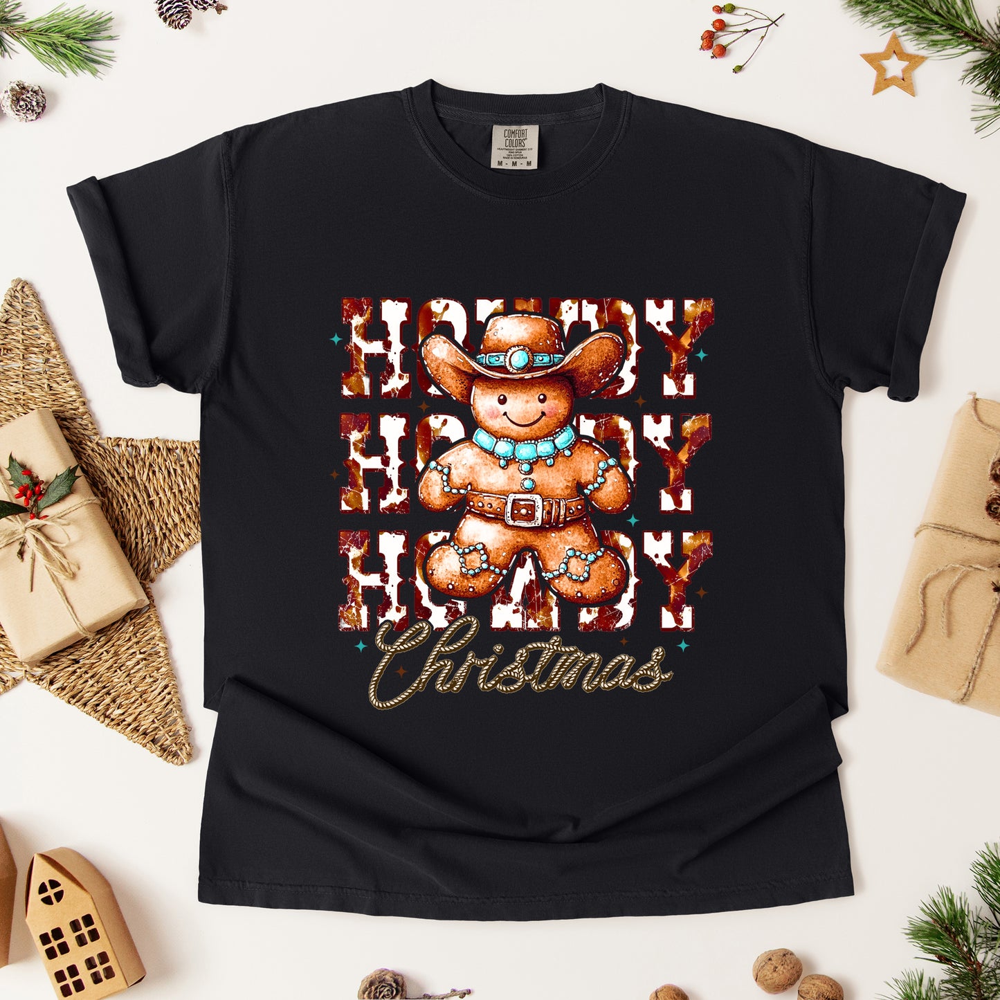 Howdy Gingerbread | Garment Dyed Tee