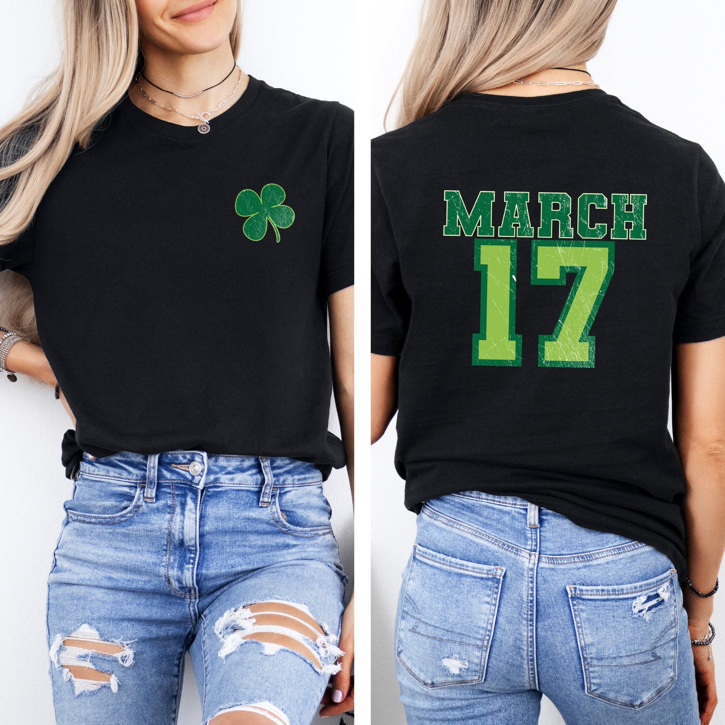 March Seventeenth | Front & Back Short Sleeve Graphic Tee