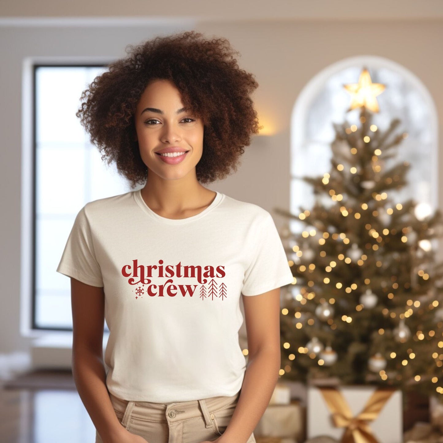 Christmas Crew Snowflake | Short Sleeve Graphic Tee