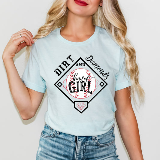 Dirt And Diamonds Kinda Girl | Short Sleeve Graphic Tee
